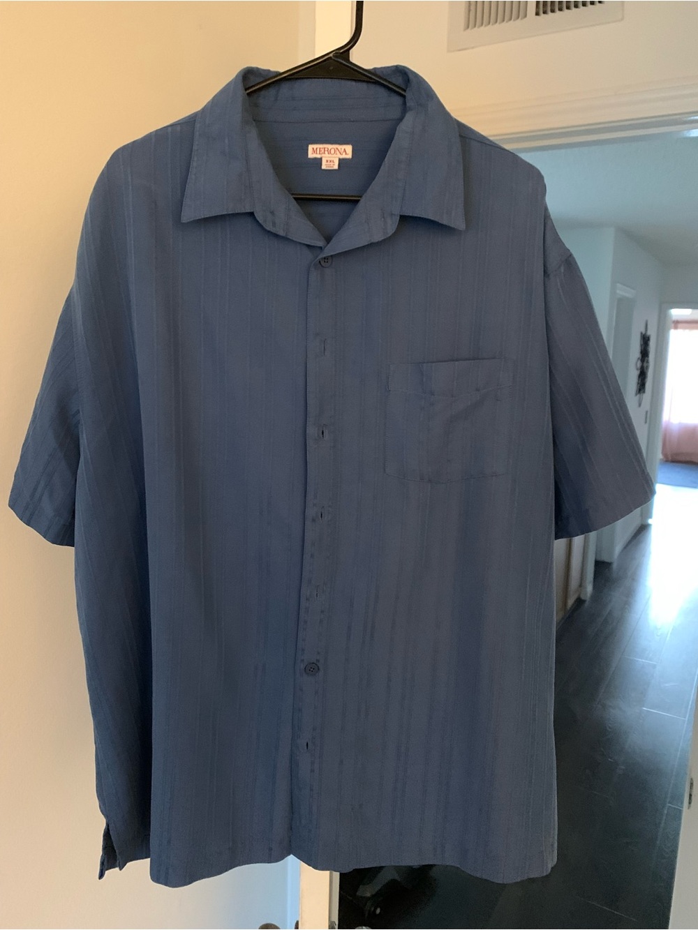 Merona Navy Blue Short-Sleeve Button-Down Shirt